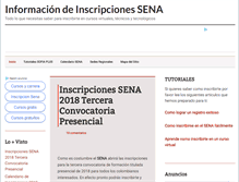Tablet Screenshot of inscripcionessena.com